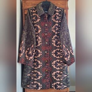ANTHROPOLOGIE PLENTY BY TRACY REESE JANICE BOHO COAT NWT